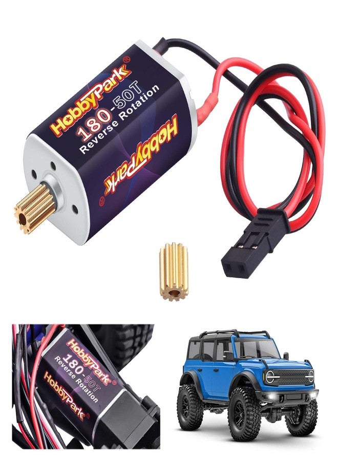HobbyPark High Torque 180 50T Brushed Motor with 11T Pinion Gear for Traxxas TRX4M Upgrades 1/18 RC Crawler Car Aceessories - Image 1